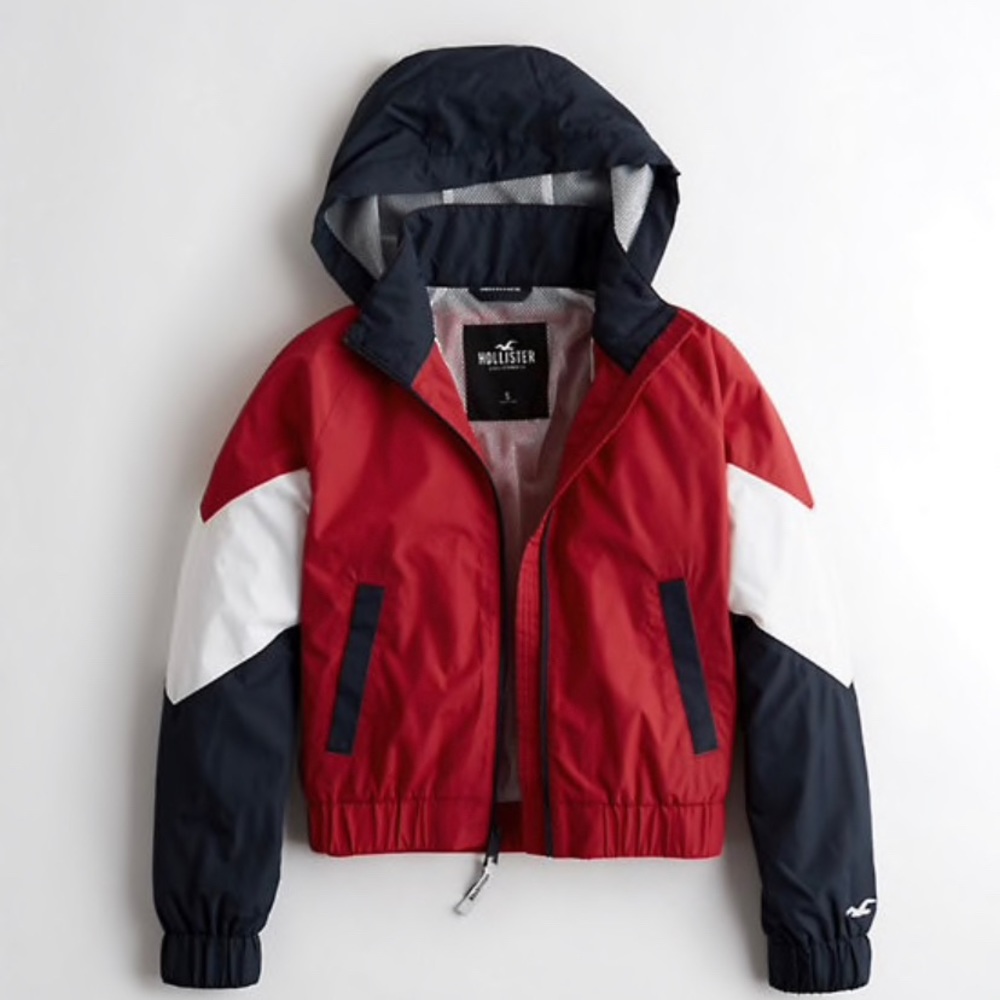 Hollister full-zip hooded windbreaker